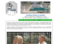 Tablet Screenshot of flscreenenclosures.com